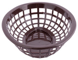 TableCraft 1071BR Side Order Plastic Oval Basket 8" x 5-1/4" x 2" - Brown - 12/Case