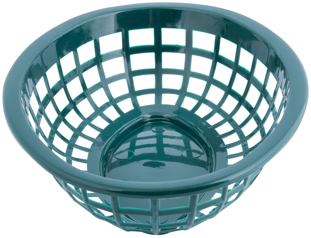 TableCraft 1071FG Side Order Plastic Oval Basket 8" x 5-1/4" x 2" - Forest Green - 12/Case