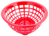TableCraft 1071R Side Order Plastic Oval Basket 8" x 5-1/4" x 2" - Red - 12/Case