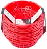 TableCraft 1074R Classic Plastic Oval Basket 9-1/4" x 6" - Red - 12/Case