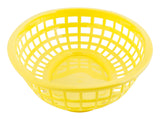 TableCraft 1074Y Classic Polyethylene Oval Basket 9-3/8" x 6-1/4" x 1-7/8"H - Yellow - 36/Case