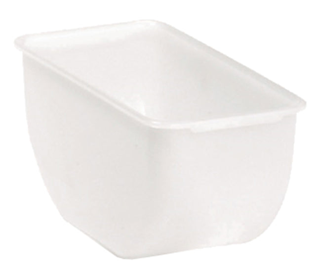 TableCraft 107 Condiment/Garnish Holder Insert 1 qt. - White - fits Models 104 & BCD1400 - 12/Case
