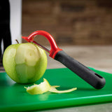 TableCraft 10997 PerfectGrip Fruit & Vegetable Peeler with Stainless Steel Straight Edge 7-1/2"