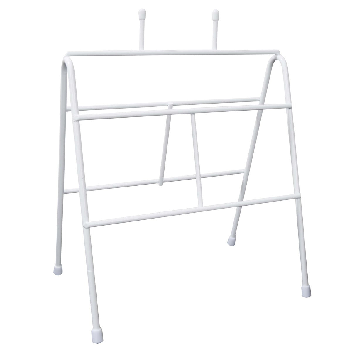 FoodHandler 11-030 Deli Bag Wire Saddle Pack Dispenser Rack / Stand 9-1/4" x 6-1/2" x 11-1/2" - White