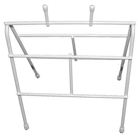 FoodHandler 11-030 Deli Bag Wire Saddle Pack Dispenser Rack / Stand 9-1/4" x 6-1/2" x 11-1/2" - White