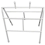 FoodHandler 11-030 Deli Bag Wire Saddle Pack Dispenser Rack / Stand 9-1/4" x 6-1/2" x 11-1/2" - White