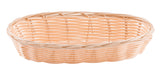 TableCraft 1117W Polypropylene Oblong Handwoven Serving Basket 9" x 4" x 2-1/4" - Natural - 12/Case