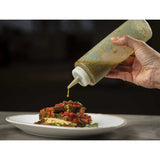 TableCraft 112C-1 Standard Polyethylene Squeeze Bottle with Natural Cone Tip Top and 38 mm Opening 12 oz.  - Clear