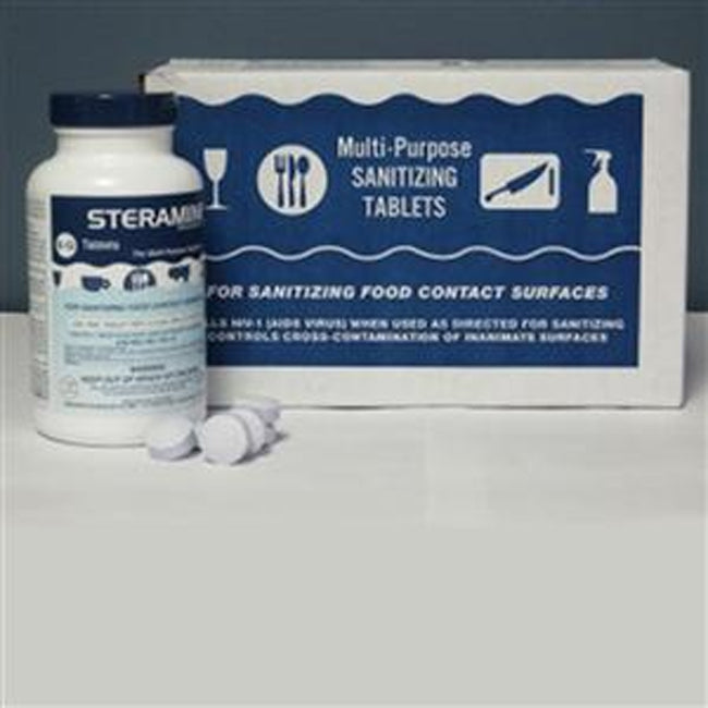 Spill-Stop 1175-0 Steramine Sanitizing Tablets - 150 count/bottle