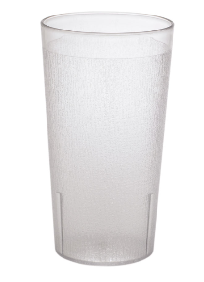 Cambro 1200P152 12 3/5 oz Clear Textured Plastic Tumbler - 72ea/Case