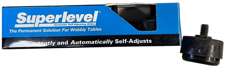 FMP 121-1022 Superlevel Self-Adjusting Table Glide 1-1/8" dia. with 1/4-20 Thread - 4/Pack