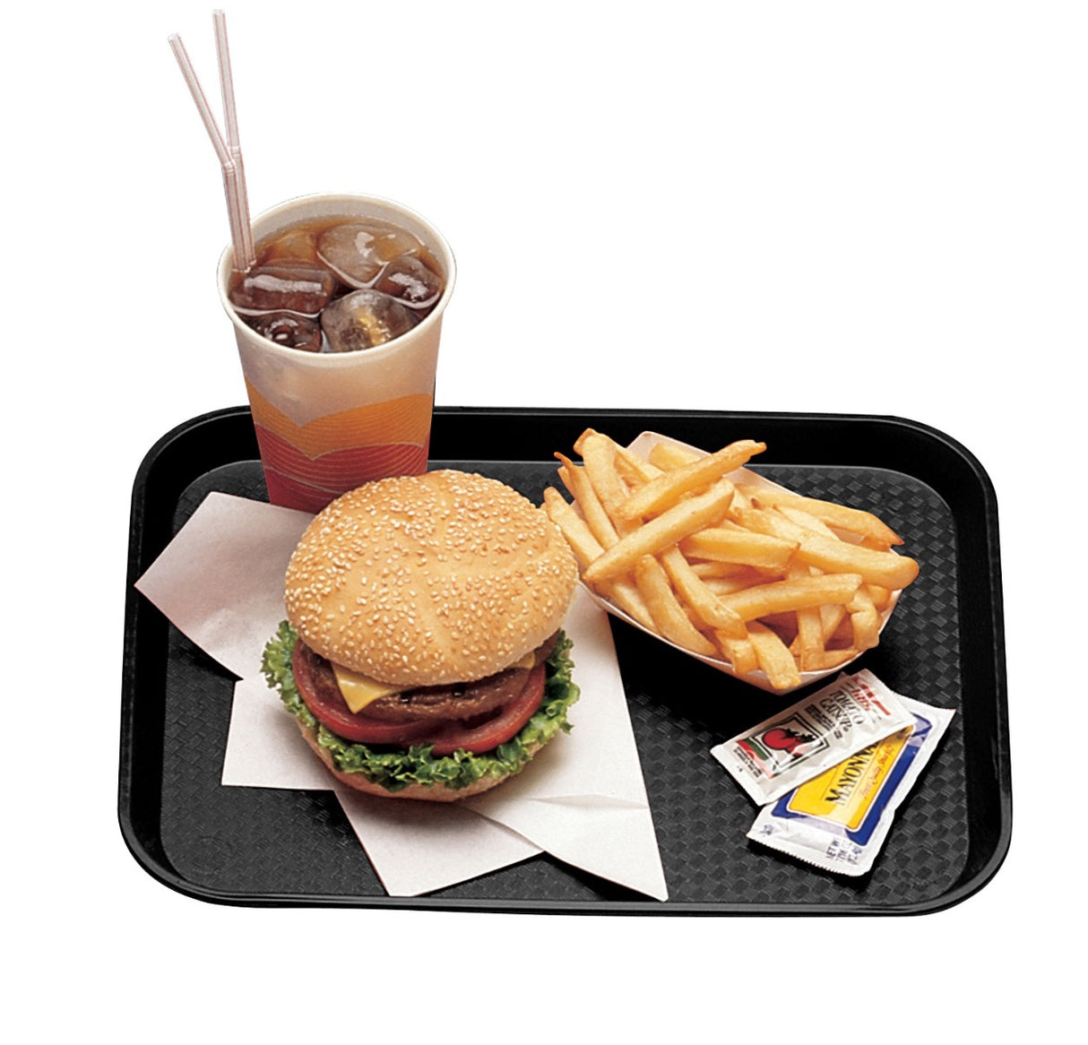 Cambro 1216FF110 Fast Food Tray 12" x 16-1/8" - Black