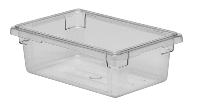 Cambro 12186CW135 3 gal Camwear Food Storage Container - Clea - 6ea/Case