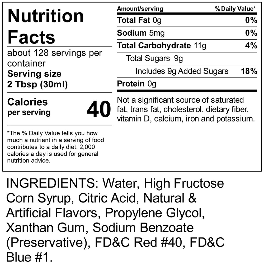 Gold Medal 1223 Ready-To-Use Sno-Treat Flavors Sno-Kone Syrup 1 gal. - Cherry