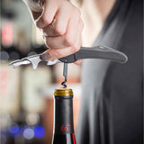 TableCraft 1226 Waiter's Corkscrew with Black Plastic Handle 4-7/16" - 24/Case