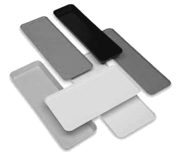 Cambro 1230MT148 Rectangular Market Display Tray - 12.43" x 30" x .75"-White - 12ea/Case