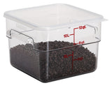 Cambro 12SFSCW135 CamSquare Food Container w/ Graduations 12 qt. Clear