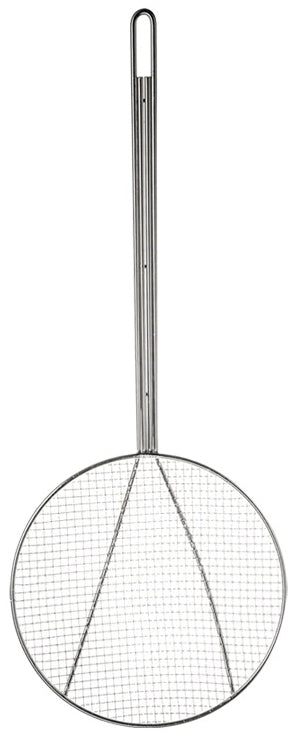 Browne 1307T Nickel-Plated Square Mesh Round Skimmer with 7" dia. Blade and 14" Loop Handle