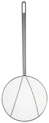 Browne 1307T Nickel-Plated Square Mesh Round Skimmer with 7" dia. Blade and 14" Loop Handle
