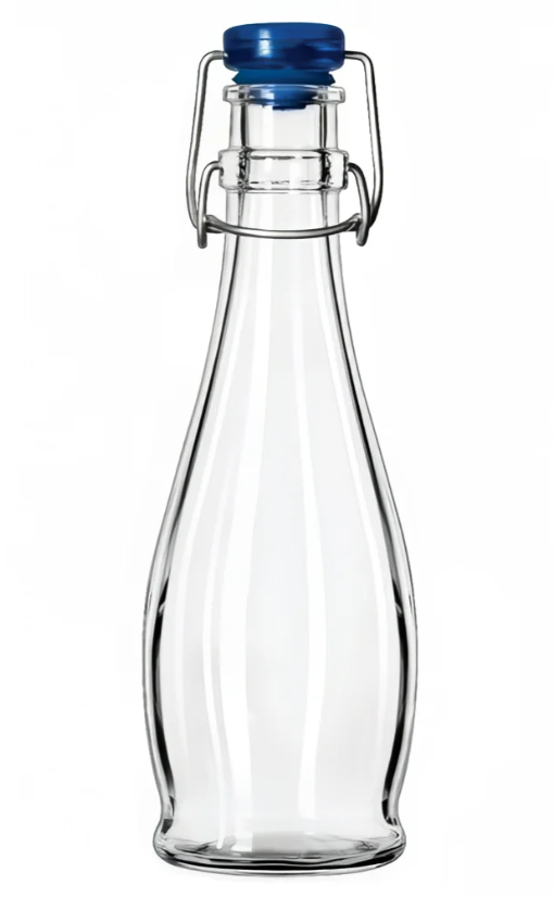 Libbey 13151017 12 oz Water Bottle - Wire Bail Lid