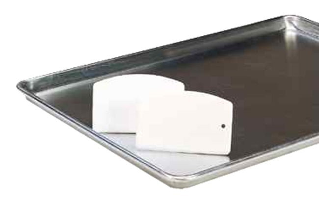 Vollrath 1345RS-05-12 Polyethylene Rigid Straight Edge Pan/Bowl Scraper 3-5/8" x 5-5/8" - White