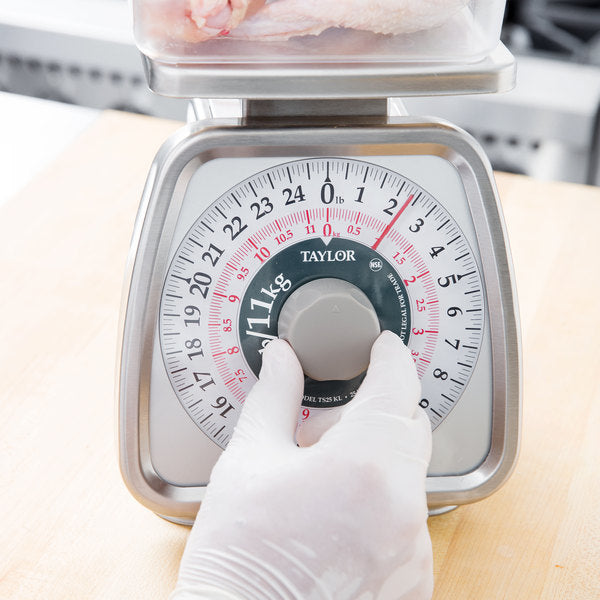 Taylor TS25KL Analog Portion Control Scale with Rotating Dial 25 lb.