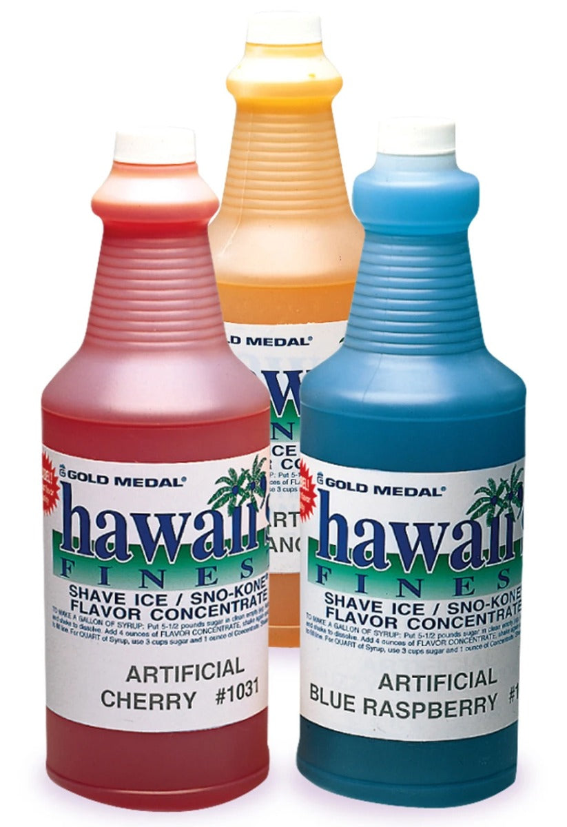 Gold Medal 1376 Hawaii's Finest Snow Cone Syrup Concentrate 1 qt. - Mango