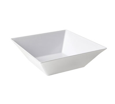 GET ML-247-W Siciliano Melamine Square Pasta Bowl 2-1/2 qt. - White - 6/Case