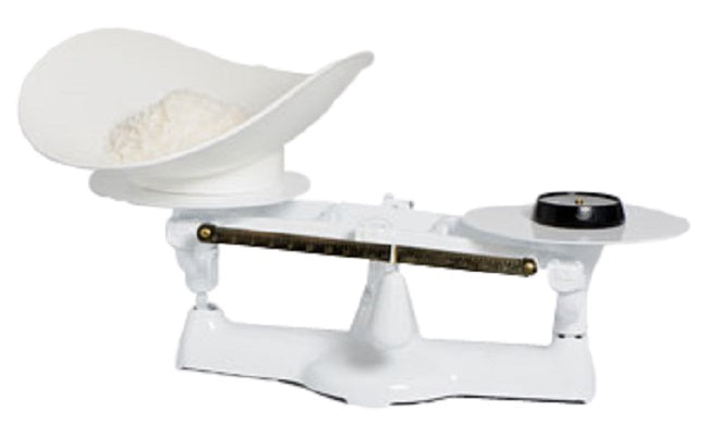 Penn Scale 1401 P Bakers Scale with Plastic Scoop, 4 Free Weights and (2) 9"Dia. Steel Plates - 2 lb. x 1/4 oz.