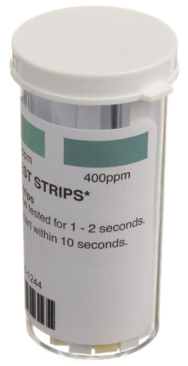 FMP 142-1486 Litmus Test Strips 100-400 ppm for Quaternary Ammonia Compounds (QUAT) - 100 Strips per Pack