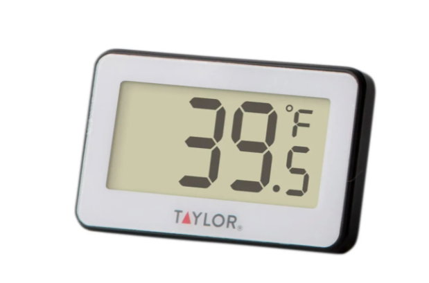 Taylor 1443 Compact Digital Thermometer w/ LCD Readout, 4 to 140 F Degrees - 6ea/Case