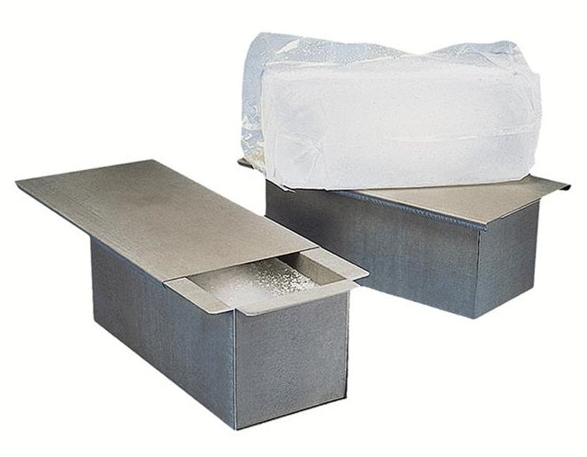 Gold Medal 1487 Galvanized Steel Ice Mold 5" x 5" x 12" - for Olde New Orleans Block Ice Shaver