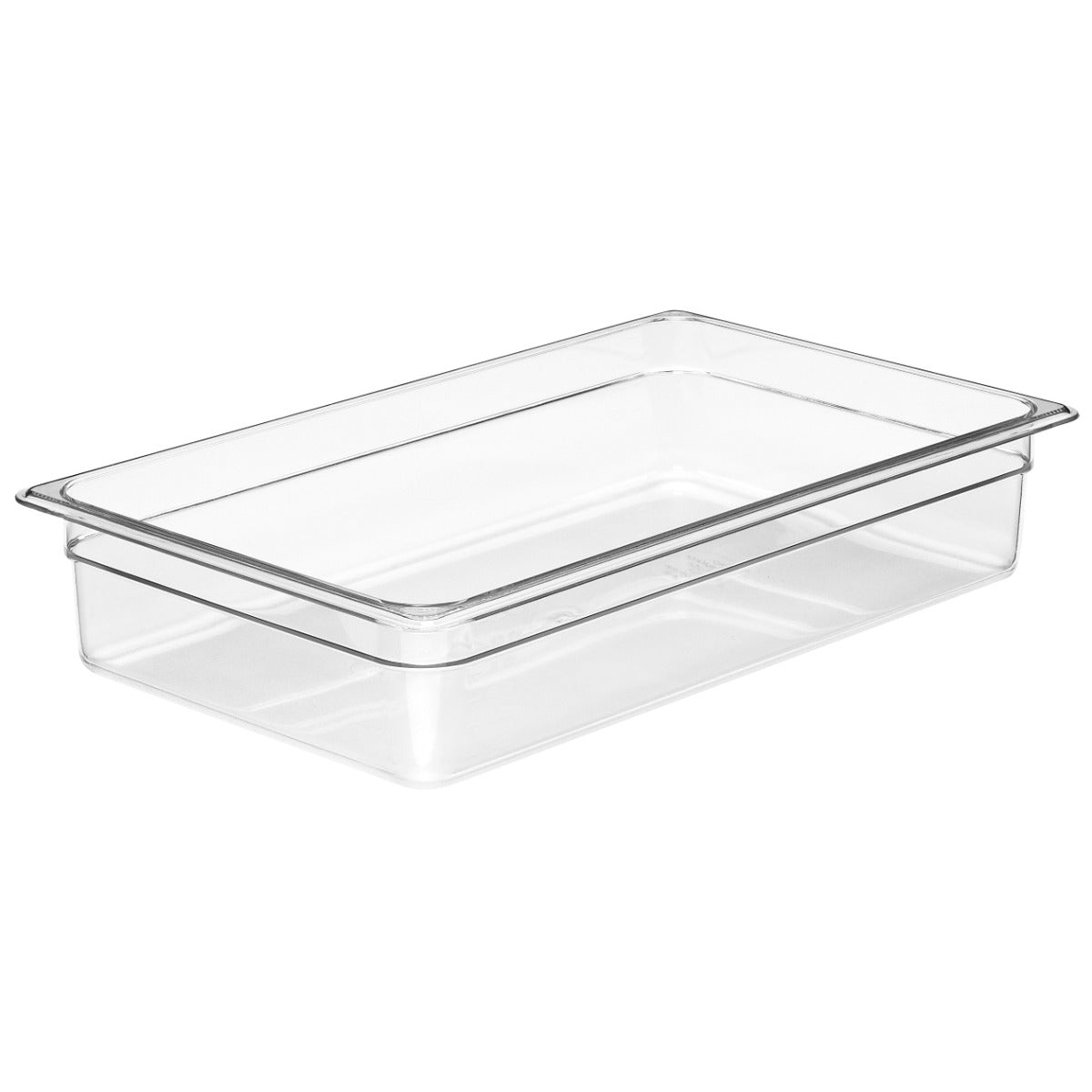 Cambro 14CW135 Camwear Polycarbonate Food Pan - (1/1) Full Size, 4" Deep - Clear