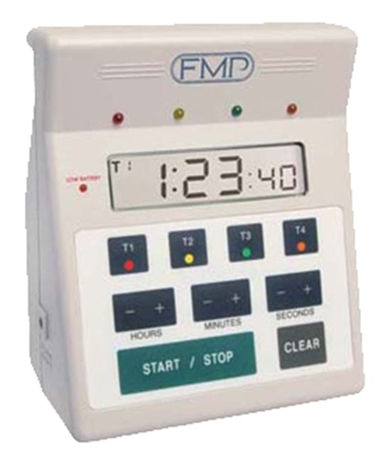 FMP 151-7500 White 10 Hour Countdown 4-In-1 Digital Timer 7"H