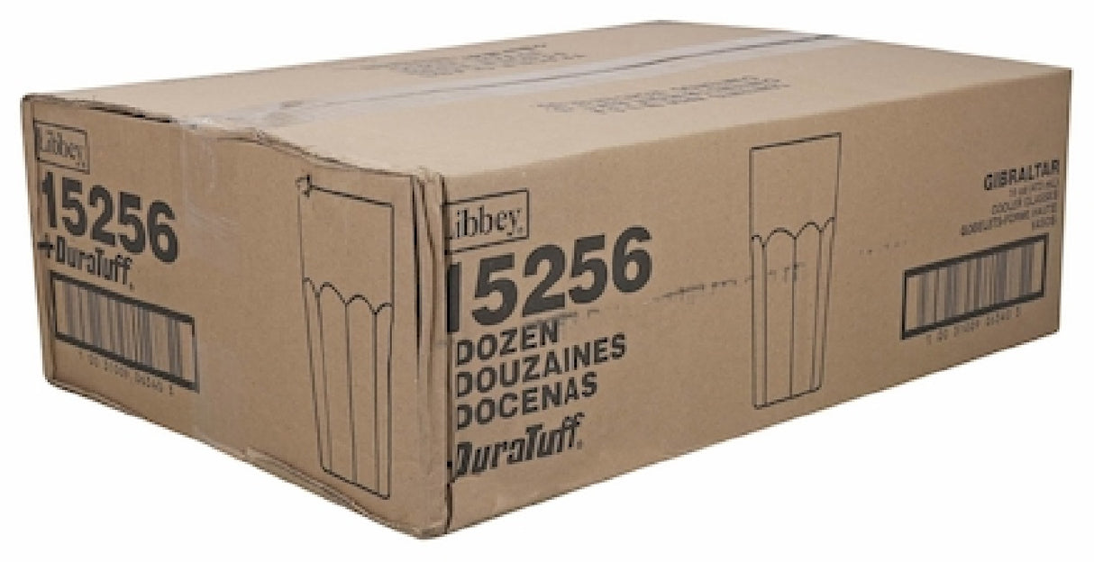 Libbey 15256 Gibraltar Tall Cooler Glass 16 oz. - Clear - 24/Case