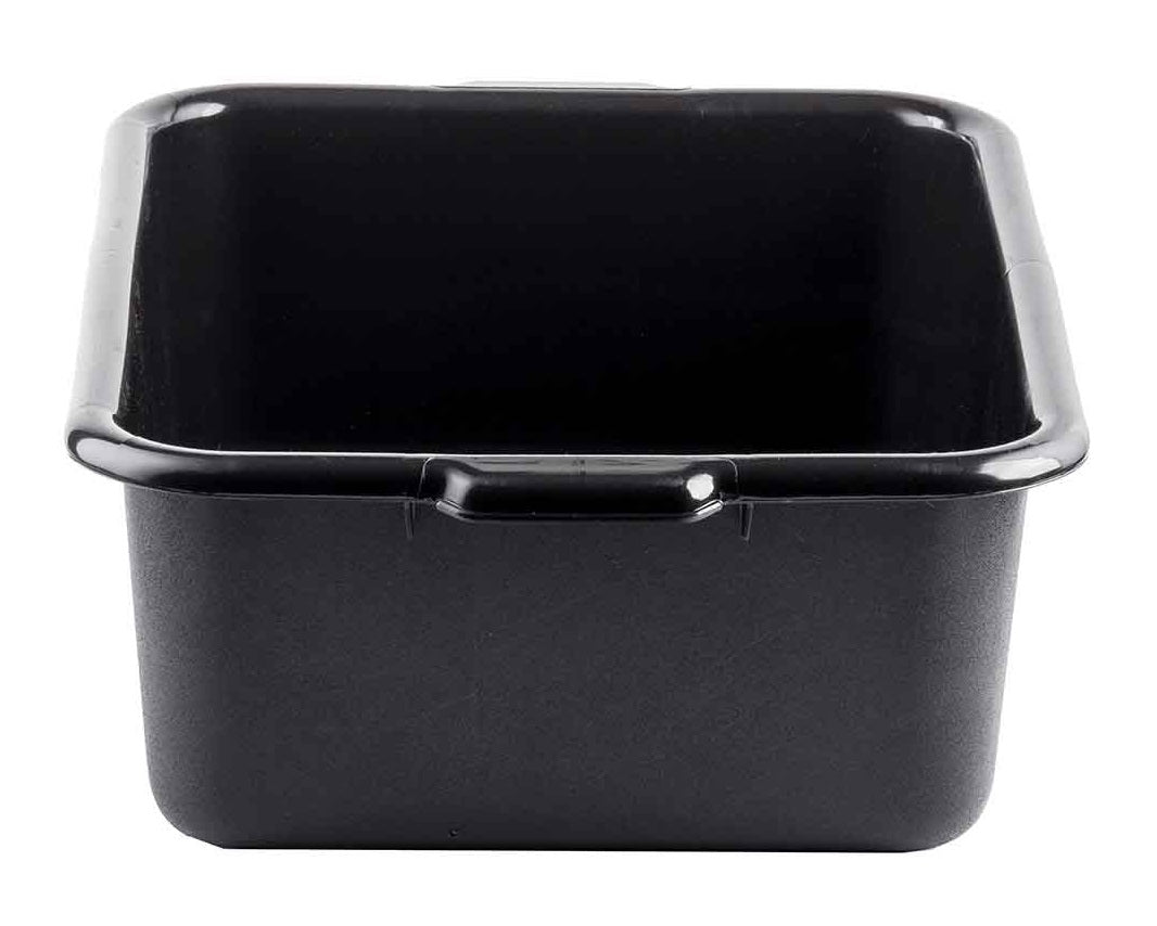 TableCraft 1537E Recycled High Density Polyethylene Bus Tub / Tote Box 21-1/2" x 15-3/4" x 7" - Black - 12/Case