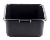TableCraft 1537E Recycled High Density Polyethylene Bus Tub / Tote Box 21-1/2" x 15-3/4" x 7" - Black - 12/Case