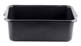 TableCraft 1537E Recycled High Density Polyethylene Bus Tub / Tote Box 21-1/2" x 15-3/4" x 7" - Black - 12/Case