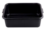 TableCraft 1537E Recycled High Density Polyethylene Bus Tub / Tote Box 21-1/2" x 15-3/4" x 7" - Black - 12/Case