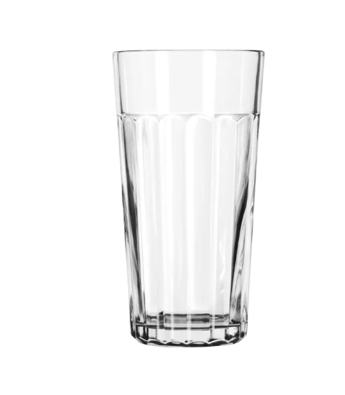 Libbey 15643 20 oz DuraTuff Paneled Glass Tumbler