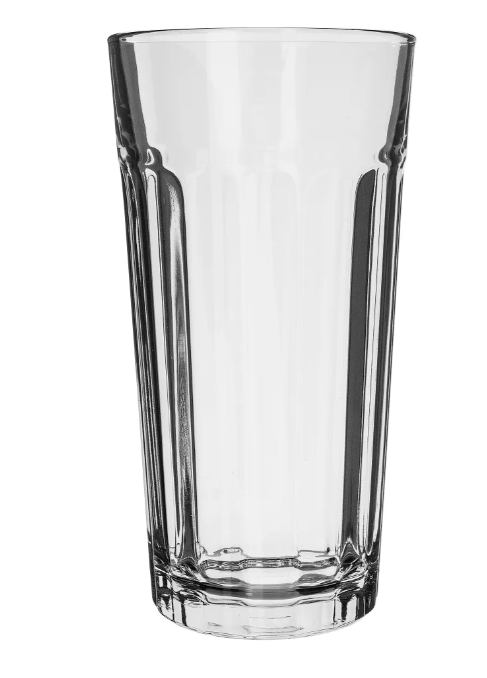 Libbey 15645 24 oz DuraTuff Paneled Glass Tumbler