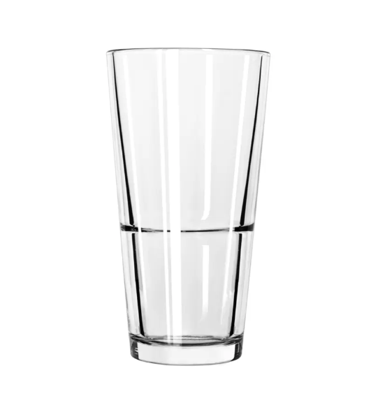 Libbey 15791 20 oz Stacking Mixing Glass w/ DuraTuff