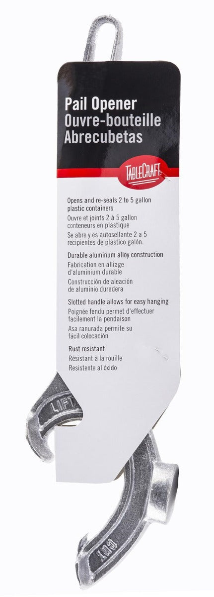 TableCraft 15 Aluminum Pail Opener 16"