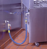 Dormont 1675KIT48 Blue Hose Movable Gas Connector Kit with Two Elbows and Restraining Cable 48" x 3/4" Dia.