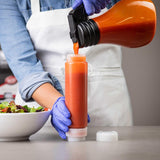 TableCraft 16SV INVERTAtop Dualway First In First Out "FIFO" Squeeze Bottle with 53 mm Opening 16 oz. - 12/Case