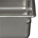 Vollrath 30442 Super Pan V Anti-Jam Stainless Steel Steam Table Food Pan 4" Deep - 1/4 Size