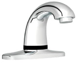 Rubbermaid 1782742 AutoFaucet Milano Single Hole Deck Mounted Hands-Free Sensor Faucet with 3-3/4" Spout, Mixing Valve, and Supply Hoses - Polished Chrome