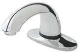 Rubbermaid 1782742 AutoFaucet Milano Single Hole Deck Mounted Hands-Free Sensor Faucet with 3-3/4" Spout, Mixing Valve, and Supply Hoses - Polished Chrome