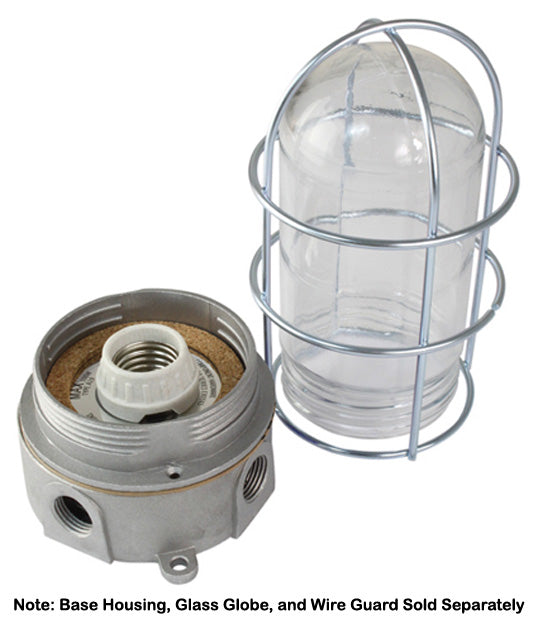 Base Housing with Glass Globe & Wire Guard sold separately