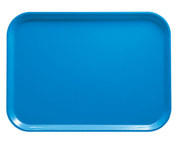 Cambro 1826105 Fiberglass Camtray® Cafeteria Tray - 25.75"L x 17.88"W, Horizon Blue - 6ea/Case